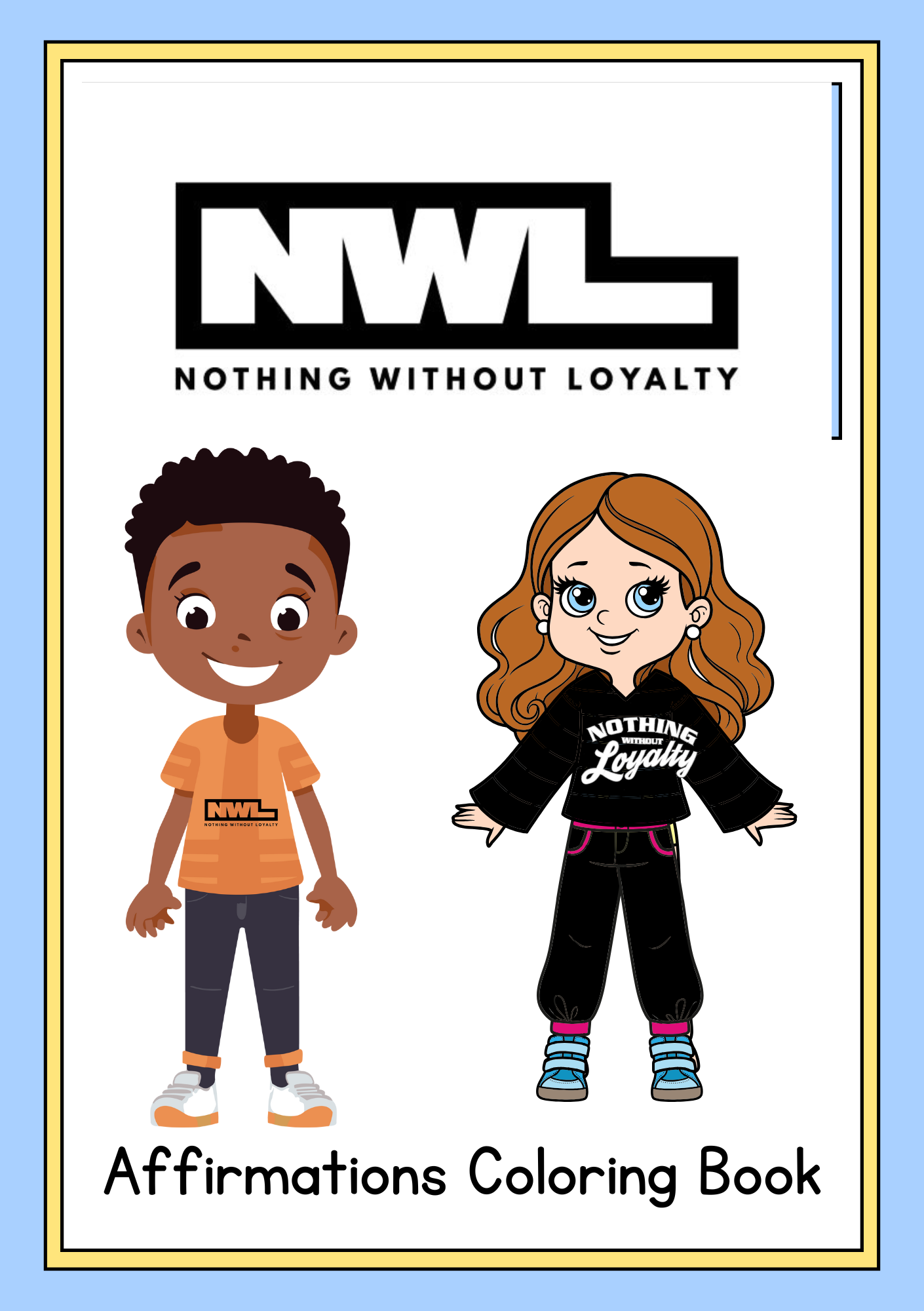 NWL Kids affirmations coloring books